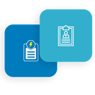 blue form builder icon