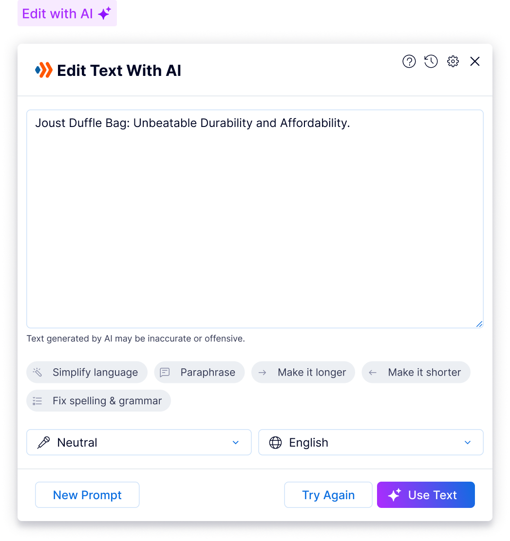 Improve Existing Content With AI Improve Existing Content With AI