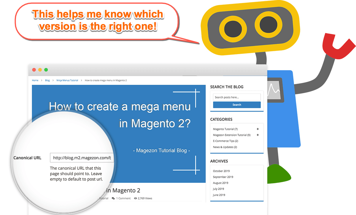 Magento 2 Blog Extension | Canonical Tag