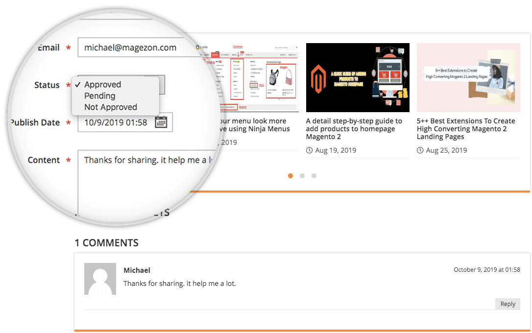 Magento 2 Blog Extension | Comment Permission