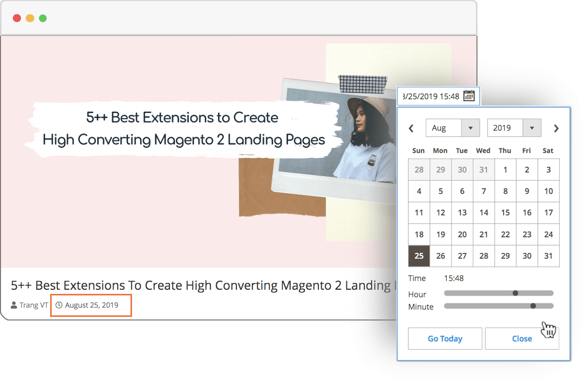 Magento 2 Blog Extension | Scheduling Feature
