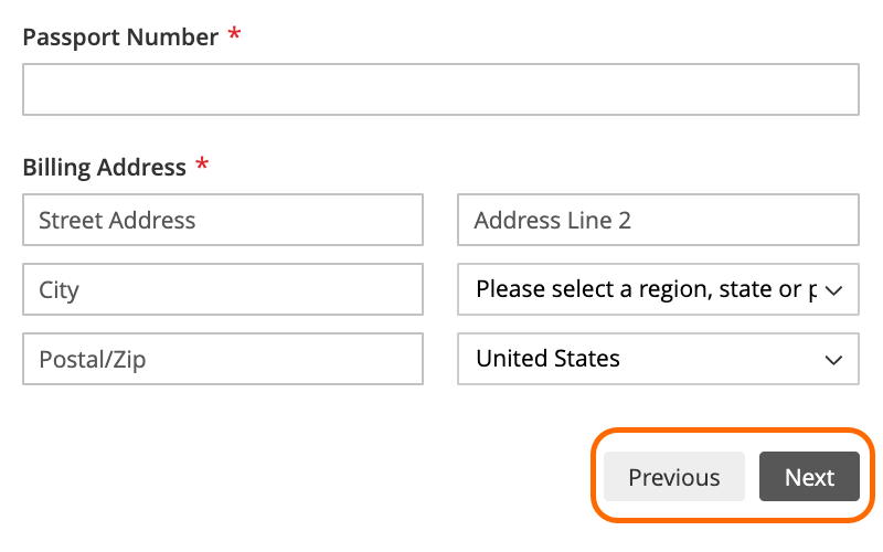 Previous/Next buttons on the right