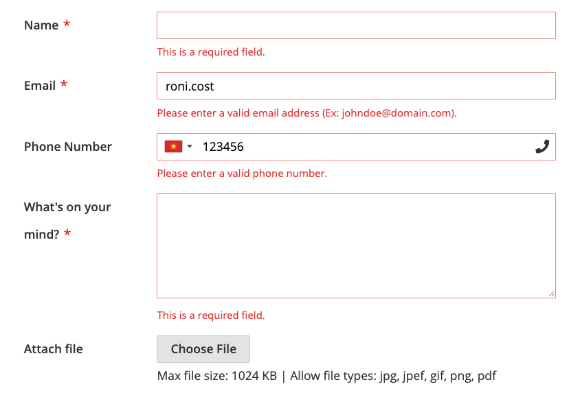 Advanced Validation