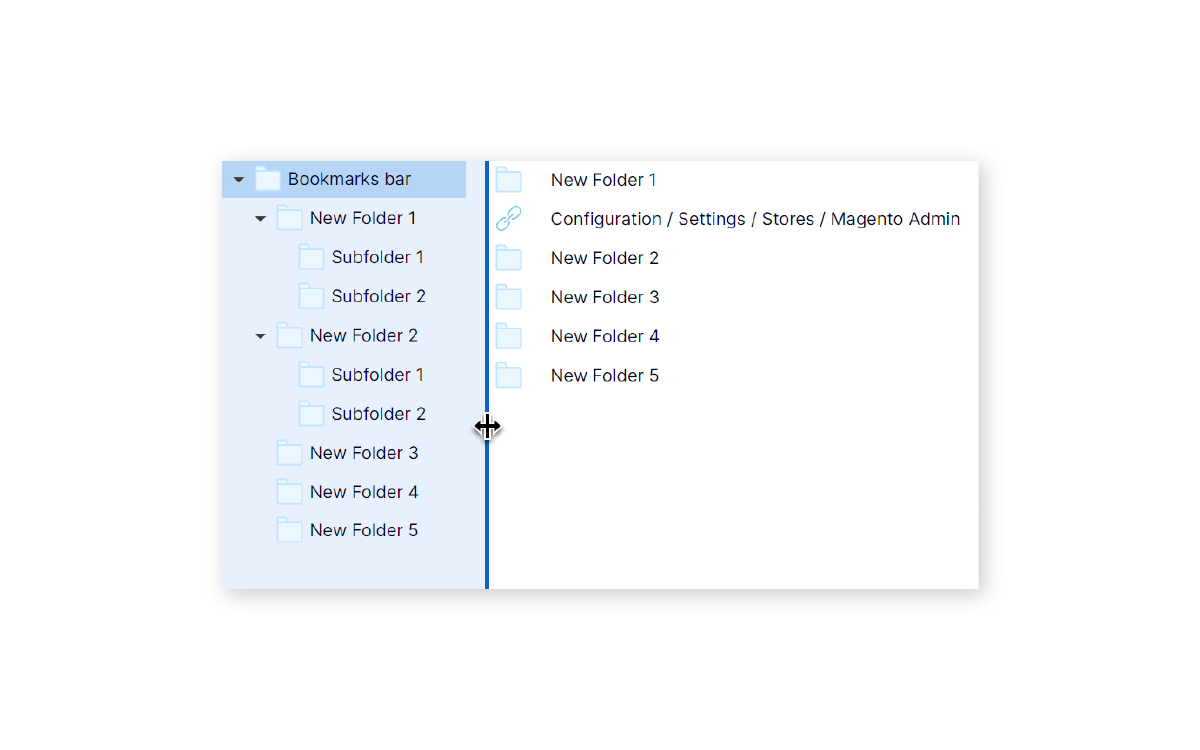 Drag And Drop To Change Column Size | Magento 2 Bookmark Manager Drag And Drop To Change Column Size | Magento 2 Bookmark Manager
