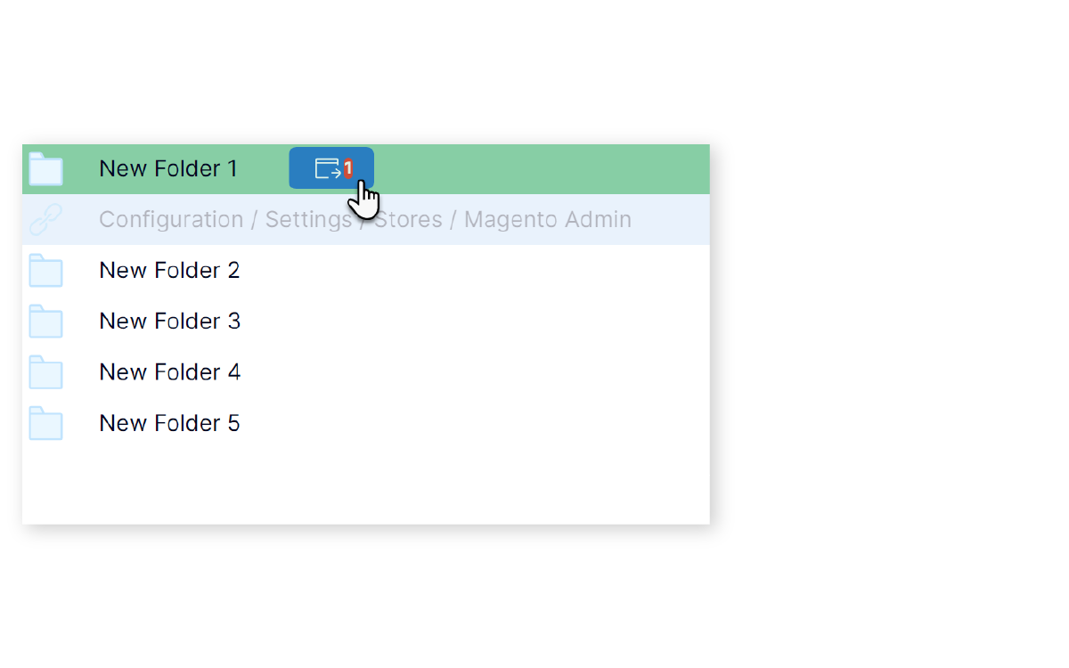 Drag And Drop To Move Bookmarks/Folders | Magento 2 Bookmark Manager Drag And Drop To Move Bookmarks/Folders | Magento 2 Bookmark Manager