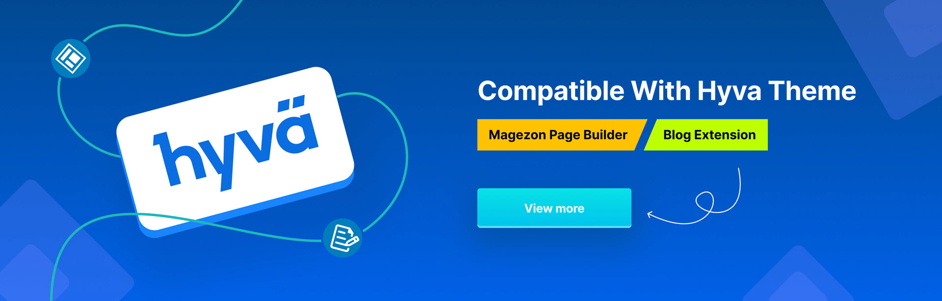 Page Builder & Blog are compatible with Hyva theme