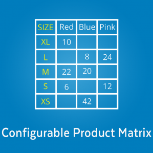 Magento 2 Configurable Product Matrix