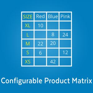 Magento 2 Configurable Product Matrix