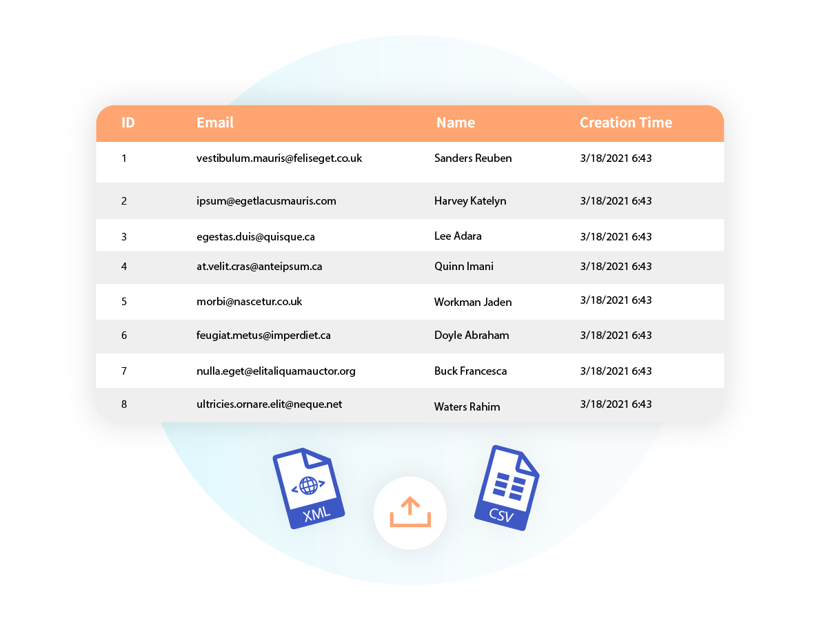 Export customer segmentation list to CSV and XML files Export customer segmentation list to CSV and XML files