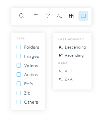Sort & filter assets | Magento 2 File Manager Sort & filter assets | Magento 2 File Manager