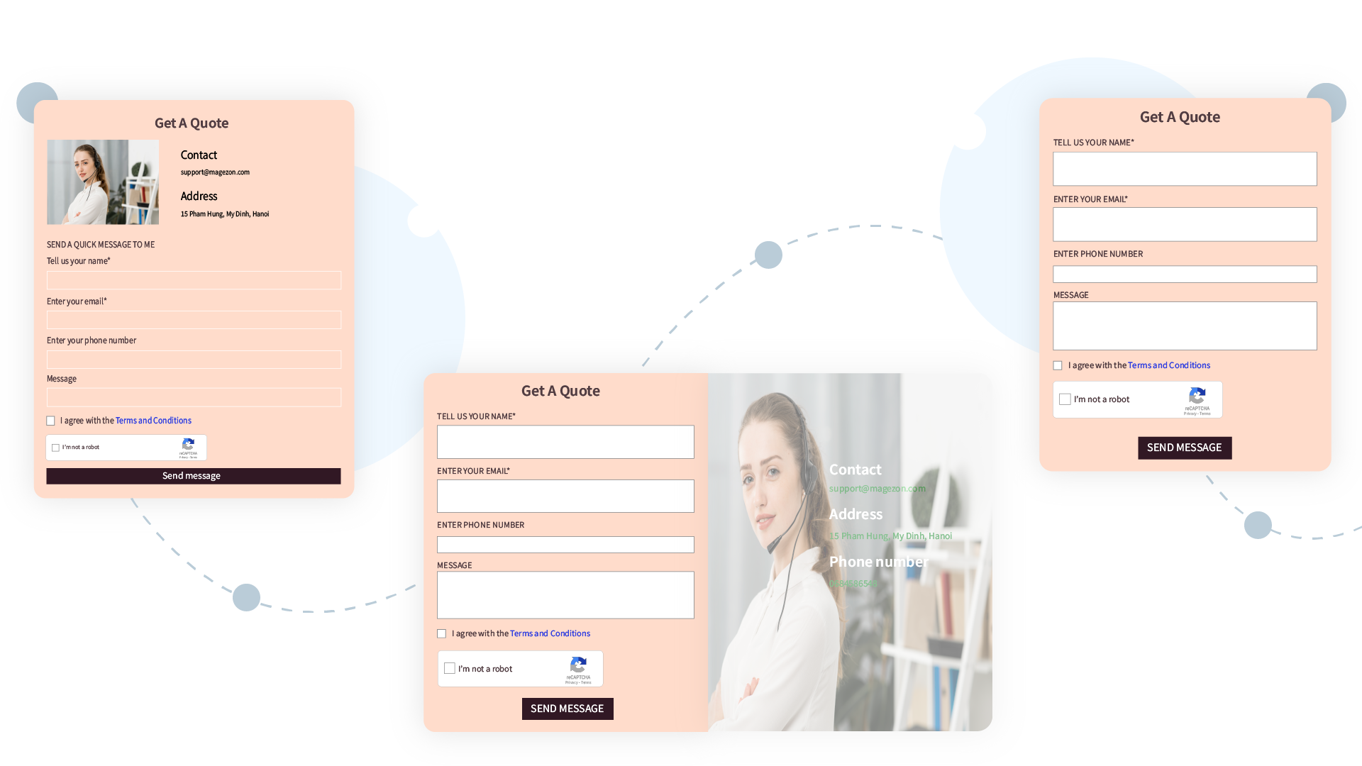 3 quote form types supported 3 quote form types supported - 1 column - 2 columns - basic