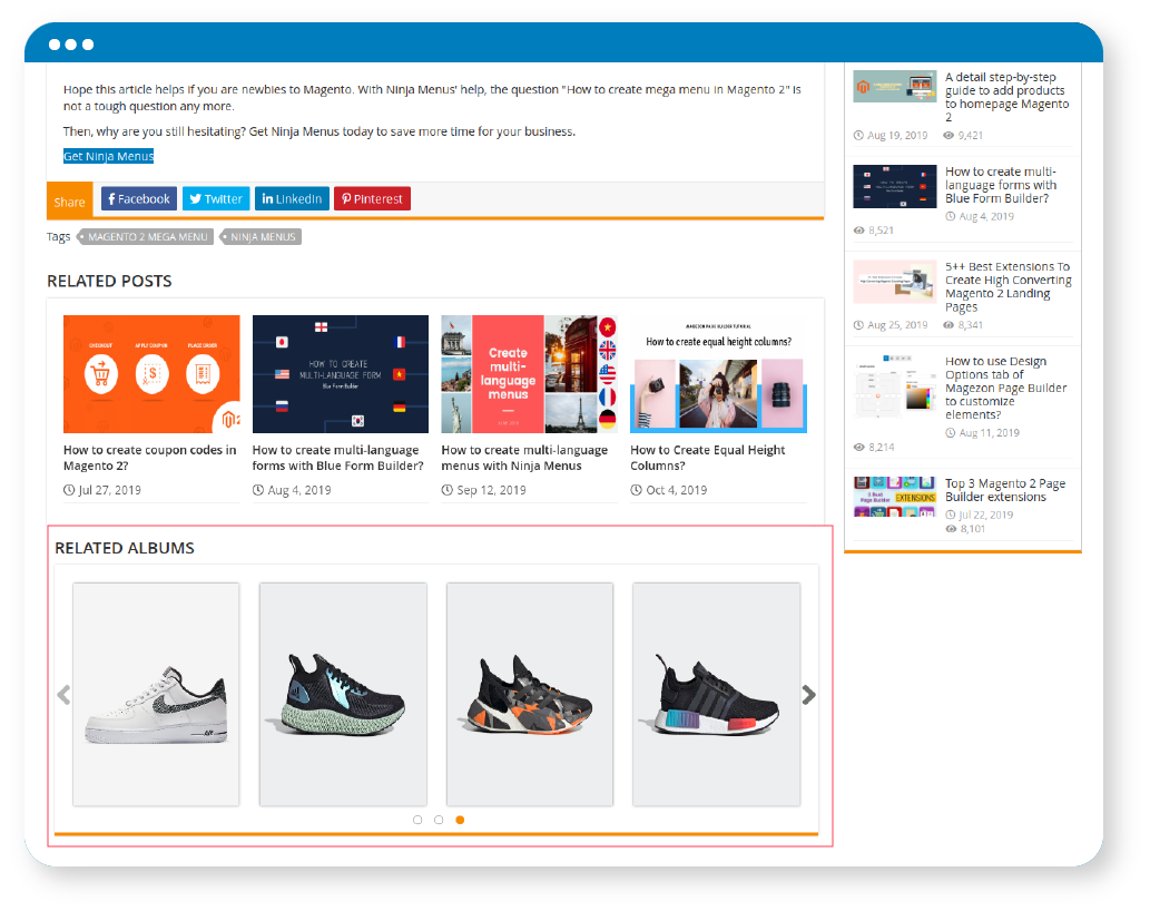 compatible with blog extension