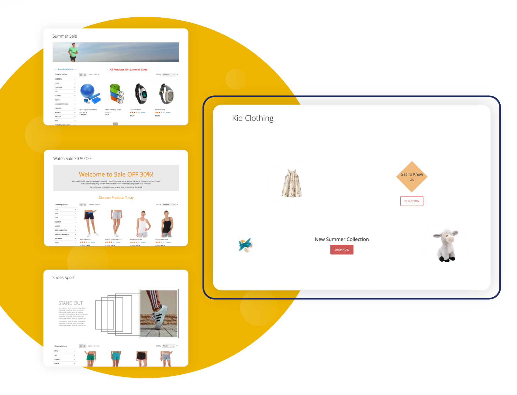 Come with 4 pre-made templates