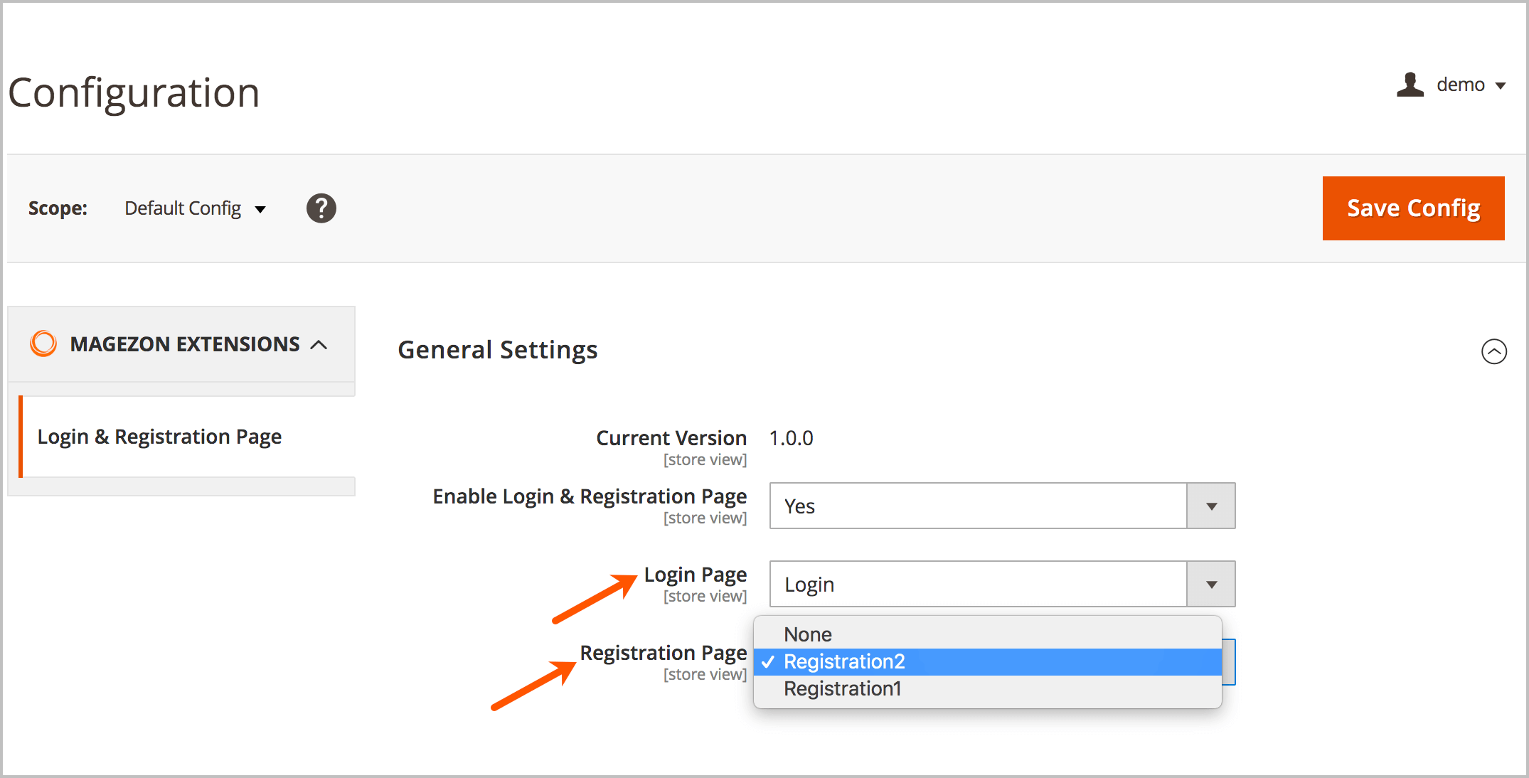 Apply layout to login & registration pages