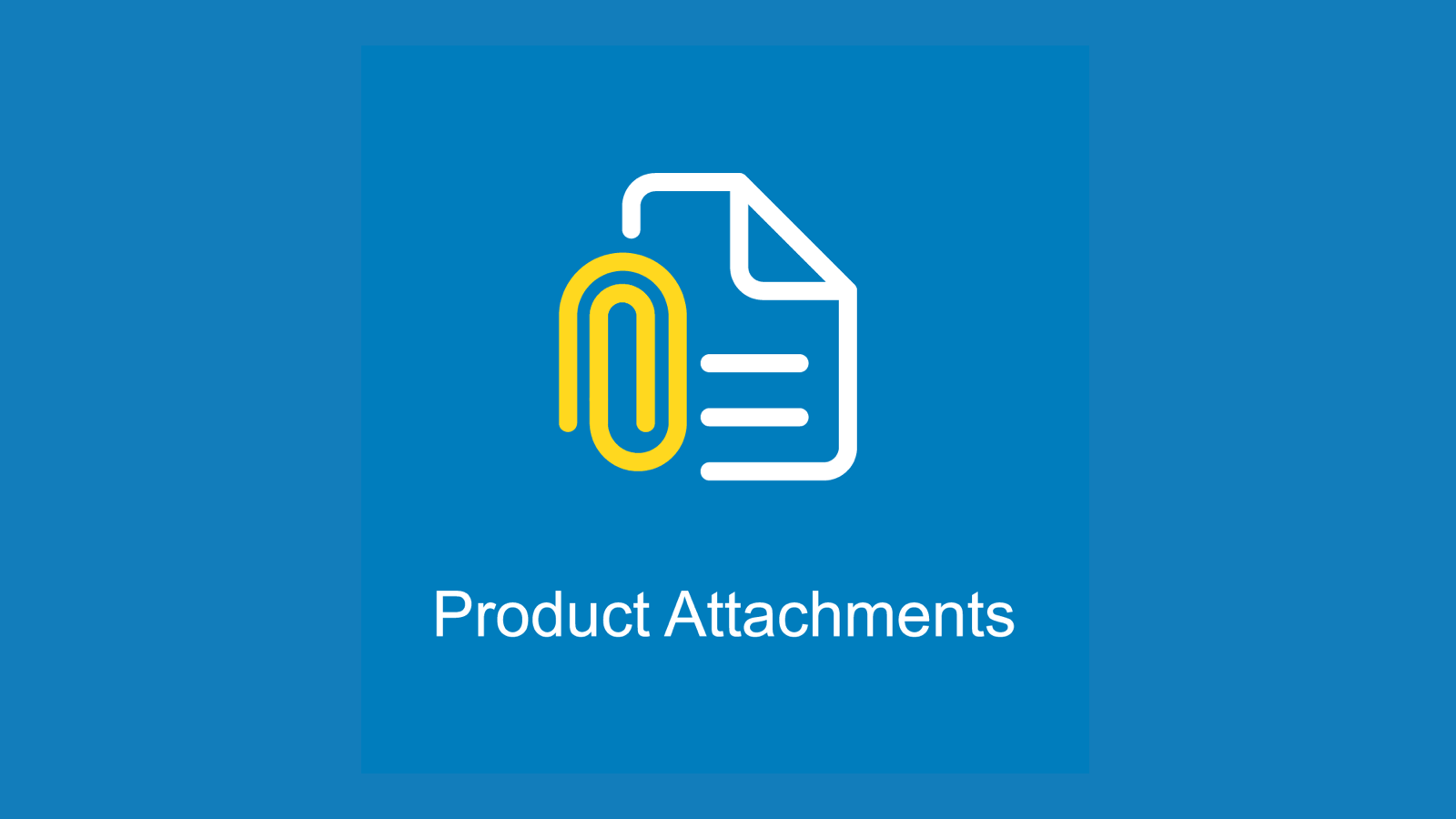 Magento 2 Product Attachments
