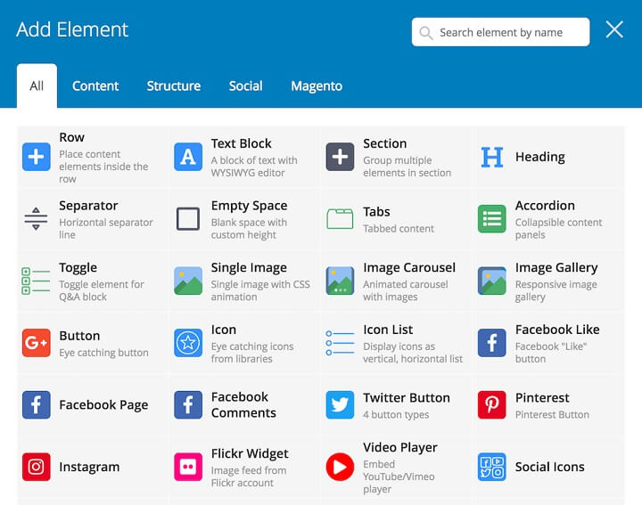 Build In Minutes With 50+ elements supported - Magento 2 Page Builder