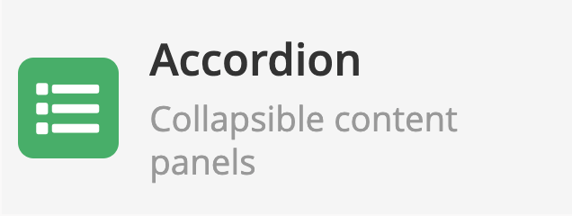 Accordion element