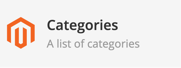 Categories element
