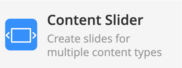 Content Slider element