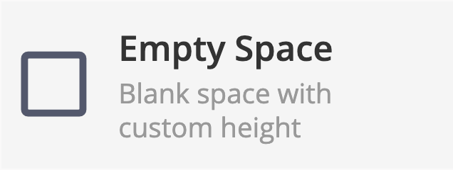 Empty Space element