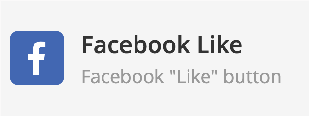 Facebook Like element