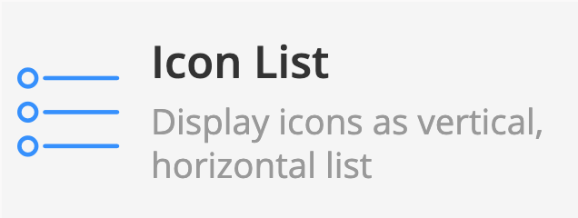 Icon List element