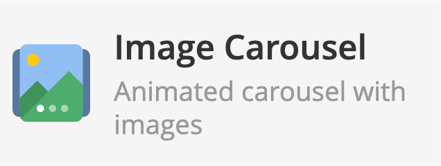 Image Carousel element