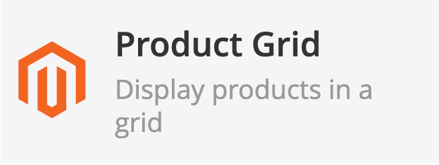 Product Grid element