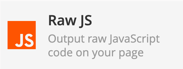 Raw JS element