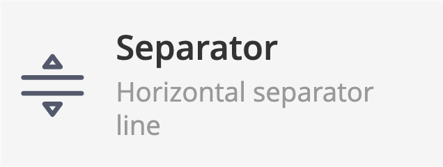 Separator element