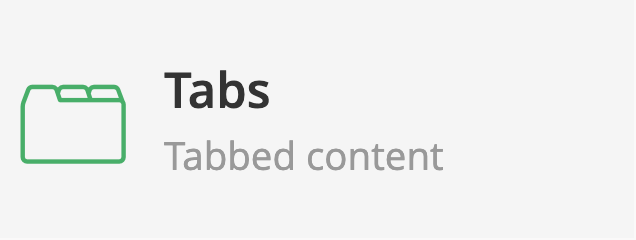 Tabs element