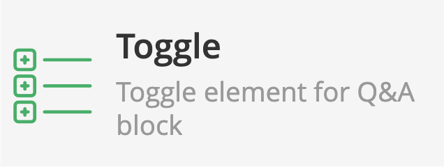 Toggle element