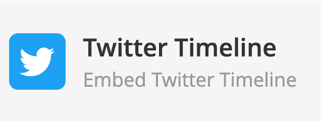 Twitter Timeline element