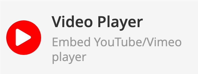 Video Player element