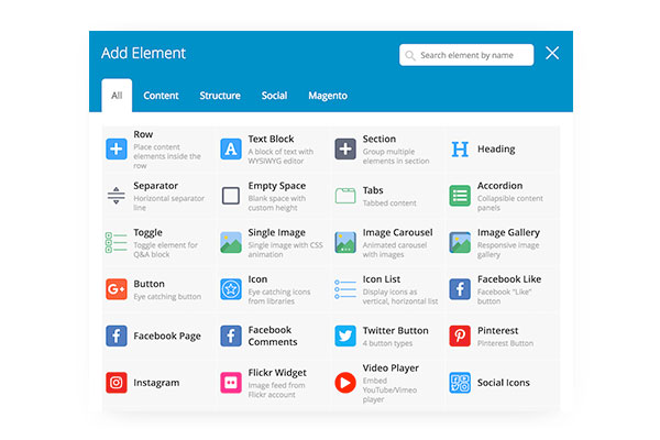 50+ Elements Supported