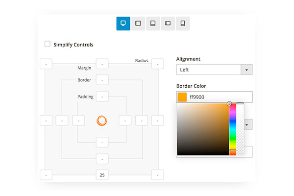 Customizable Options