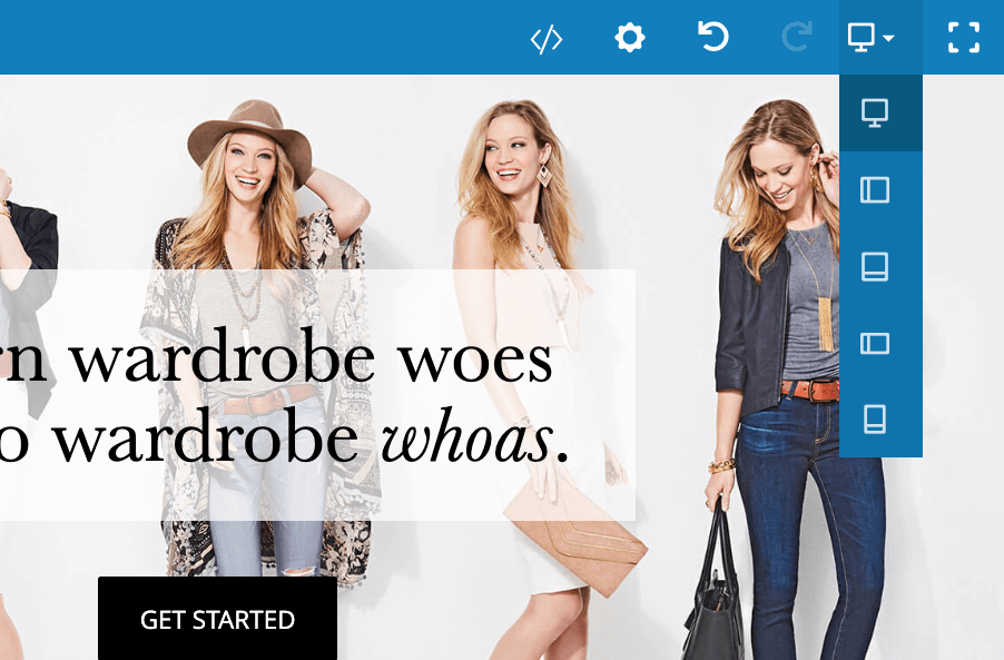 Check column width for each device in backend Magezon Page Builder: Check column width for each device in backend