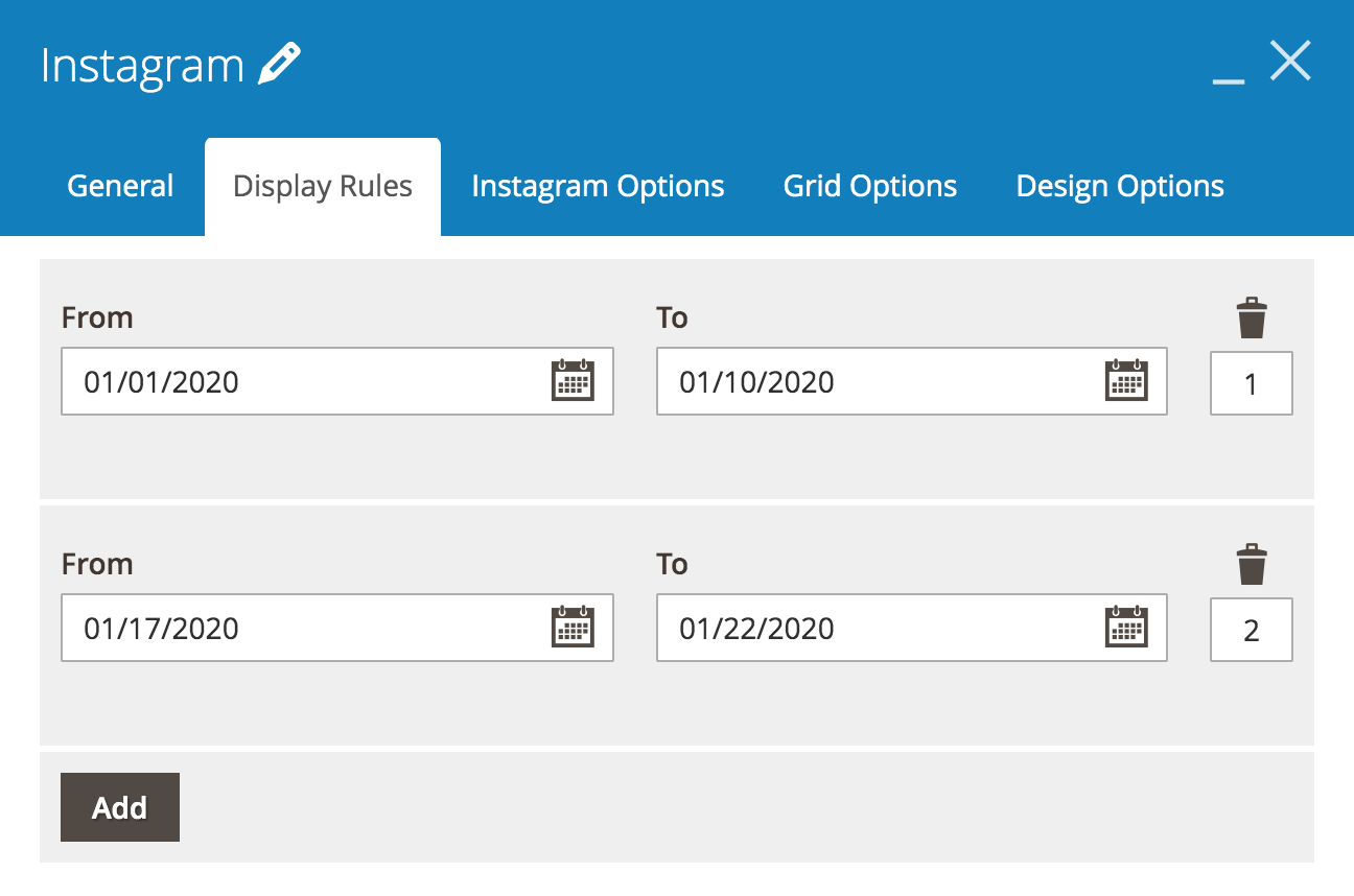 Display Rules | Unlimited Time Ranges Display Rules | Unlimited Time Ranges