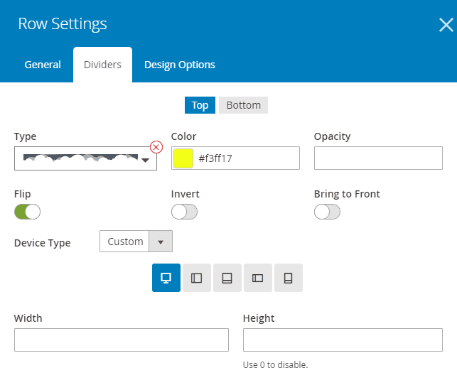 Create shape dividers for both rows and columns