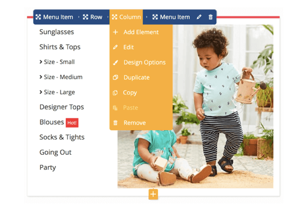 Drag & Drop Menu Builder