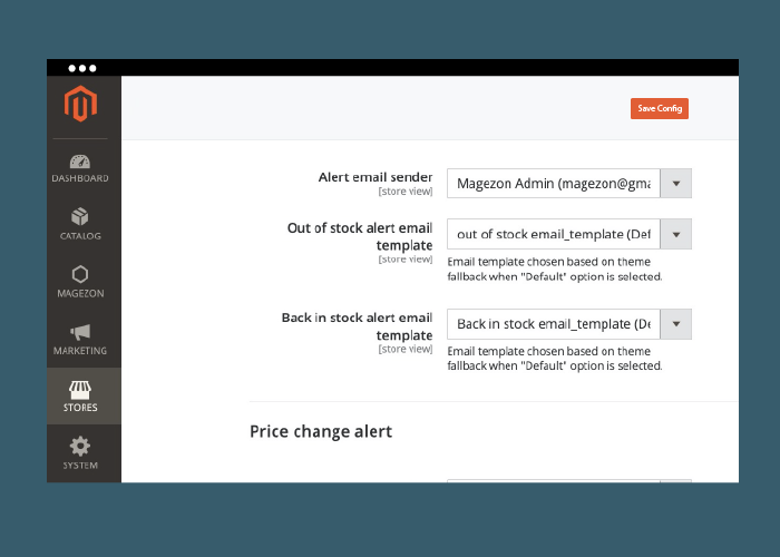 Magento 2 Out Of Stock Notification | Choose Email Sender And Email Templates