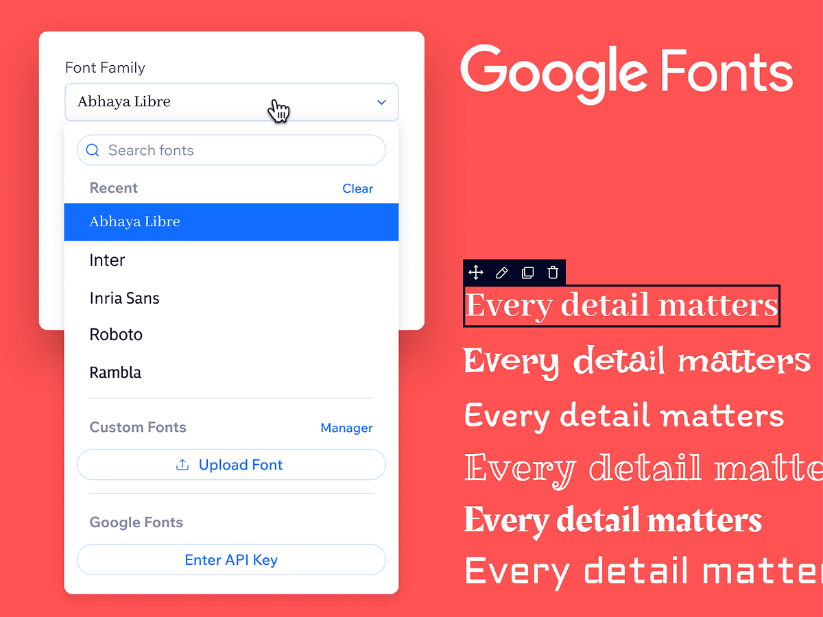 Integrate with Google fonts