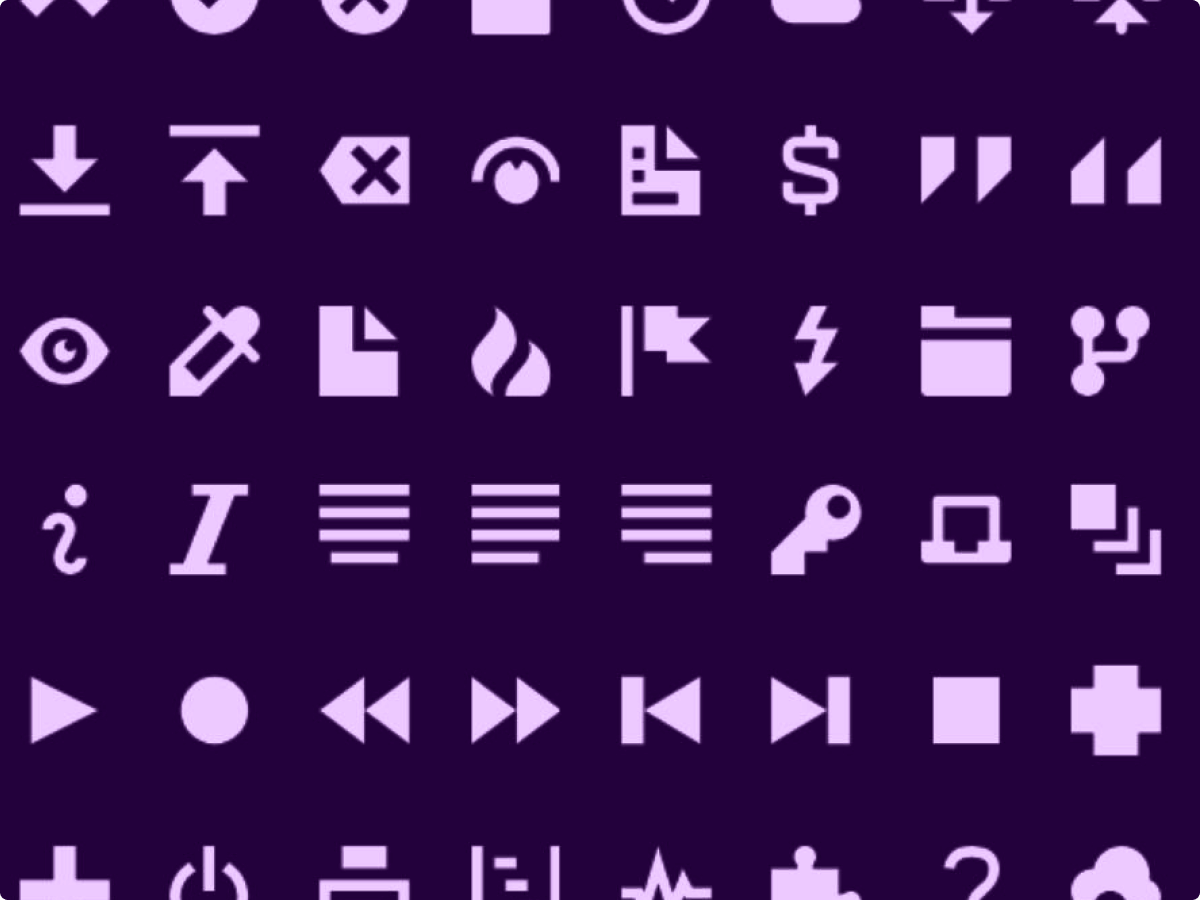 Integrate with Open Iconic icon library