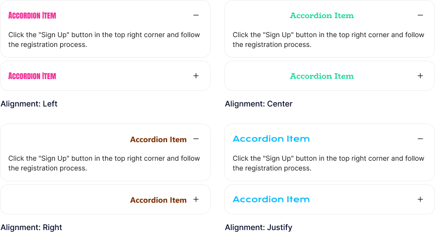 Accordion item title