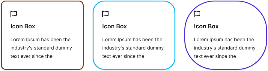Icon Box border
