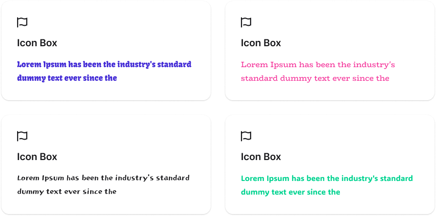 Icon Box description
