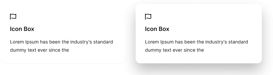 Icon Box shadow