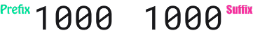 Number affix