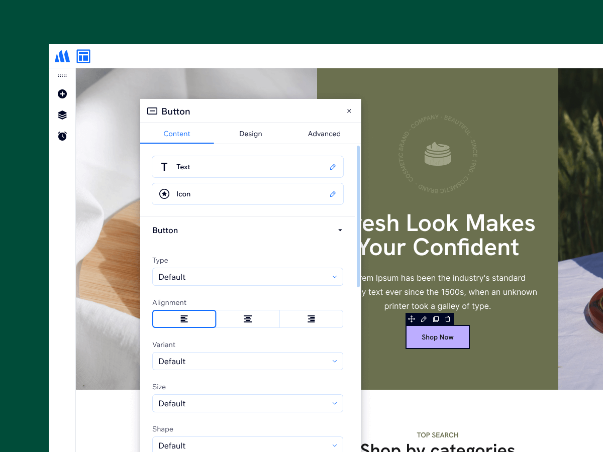 Flexible block customization options