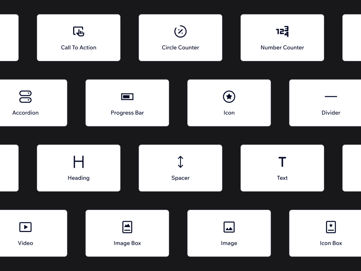 20+ customizable blocks